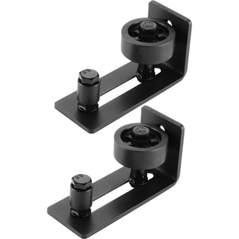 2 pièces guide de sol pour porte de grange coulissante, réglable (1/5)