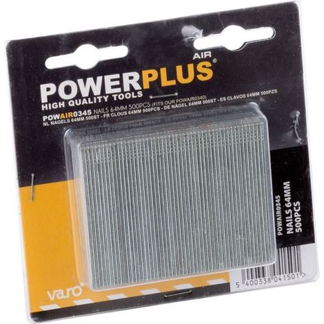 Clous 64 Mm, Couronne 2,8 Mm, Blister 500 Unités (1/2)