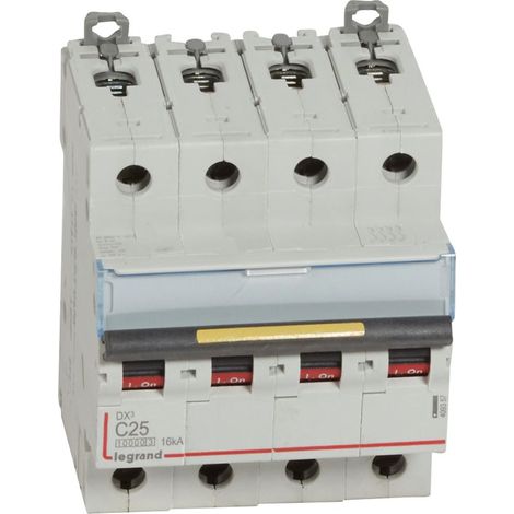 DX³ Disjoncteur 4P courbe C 25A 10kA/16kA - LEG409357