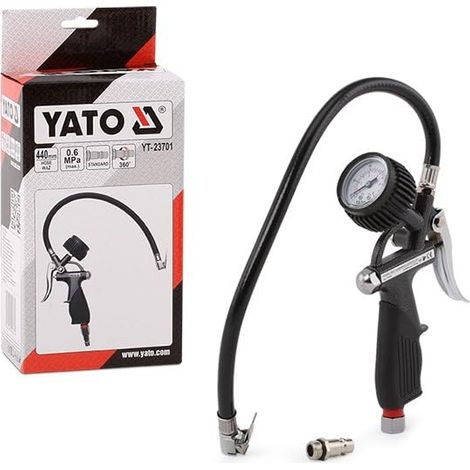 POMPAGE PISTOLET AVEC INDICATEUR DE PRESSION DE 6 BARS YATO YT-23701
