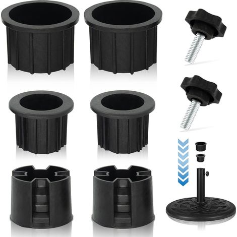 Set mit 2 Befestigungsösen für Sonnenschirmständer, Ersatzteile für Terrassen-Sonnenschirmständer, Ständerstabilisatoren (für Ständer, nicht für Tische)