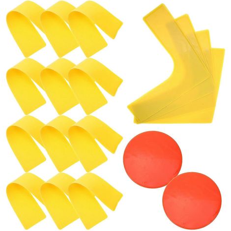 Set di cartelli per allenamento di calcio con copertura protettiva per marcatura piatta, accessori sportivi
