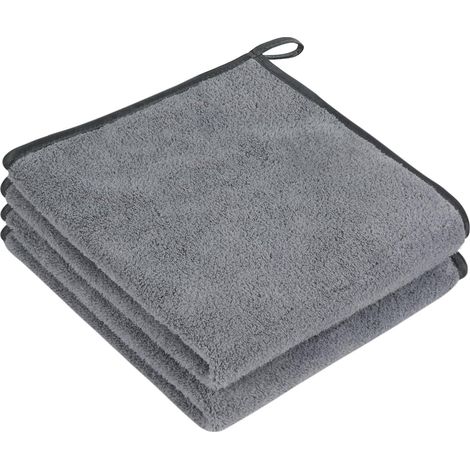 2 Pièces Serviette De Bain, Coton Séchage Rapide, Absorbante Lavable, Pour Salle De Bain Et Cuisine