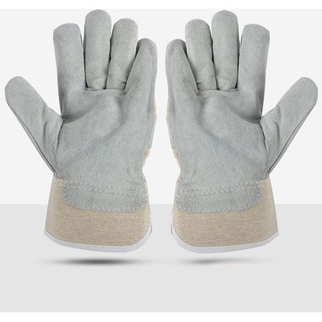 Gants de soudeur en cuir de vachette antidérapants, résistants à la chaleur, ignifugés et résistants à l'abrasion, pour le soudage et le traitement de la quincaillerie. (1/5)