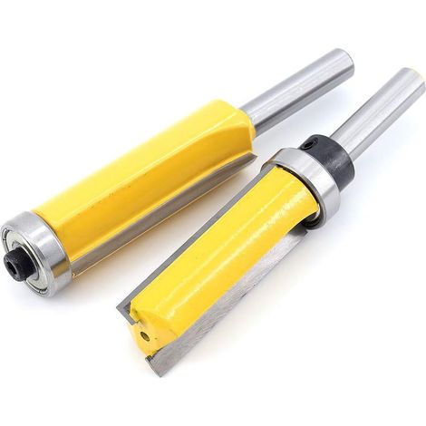 2-teiliges Bündigfräser-Set (8 mm) — Holzbearbeitungs-Trimmwerkzeuge