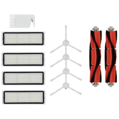 Kit de pièces détachées pour aspirateur robot Xiaomi Mijia 1C STYTJ01ZHM : brosse latérale principale et filtre HEPA. Accessoires inclus.