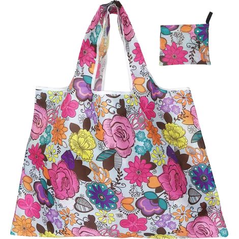 Sacs de courses réutilisables et portables, sacs de courses pliables, sacs de courses résistants, sacs fourre-tout imperméables (1/5)
