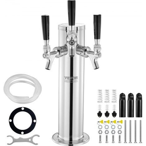 Kit Colonne à Bière Pression à Trois Robinets Distributeur de (1/5)