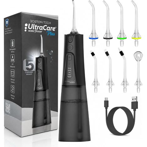 Hydropulseur Dentaire 300 ml 5 Modes 8 Embouts USB-C (1/5)
