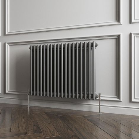 Biubiubath Traditional Cast Iron Style Radiator Horizontal 2 Column Anthracite 600x830mm