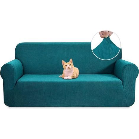 Housse de canapé - CHANGM - Extensible 4 places - Élastique - Moderne - Lavable (1/4)