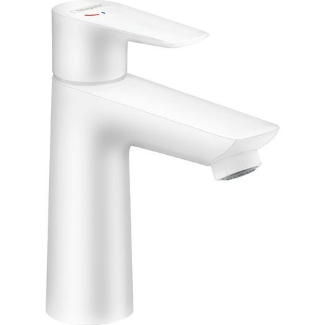 Hansgrohe Talis E - Waschtischarmatur mit Ablaufgarnitur, CoolStart, weißmatt 71713700 (1/4)