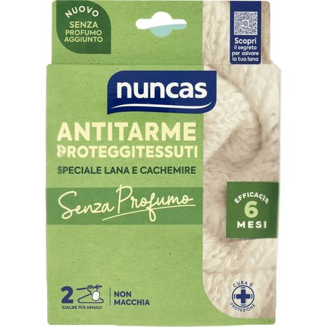 ANTITARME PROTEGGITESSUTI CIALDE SENZA PROFUMO - 2 PEZZI