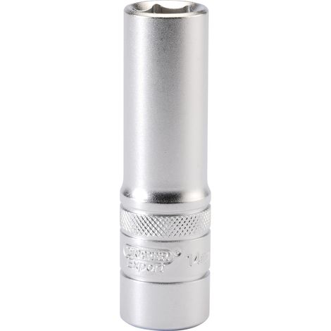 Draper 14mm 1/2" Square Drive 6-Point Metric Deep Socket (Micro Satin Chrome) – Part Number 16647 (1/5)