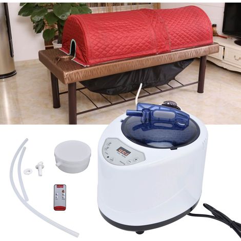 Vaporizador portátil para sauna FT-S01 con cesta médica – Generador de vapor de 1000 W para spa doméstico – Enchufe británico 220–240 V (1/5)