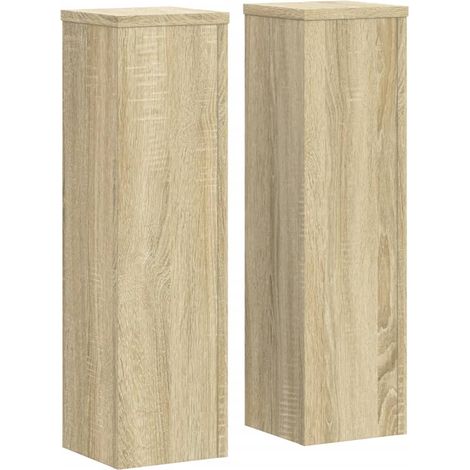Maison Exclusive - Pflanzenständer 2 Stk. Sonoma-Eiche 17x17x60 c