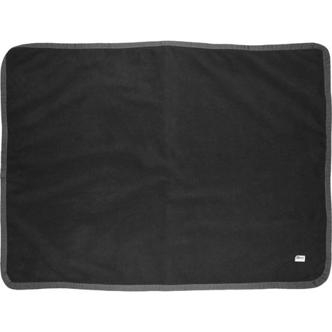 EQuest Hundeplatzdecke Alpha Fleece, Schwarz/Anthrazit - 60 x 75 cm