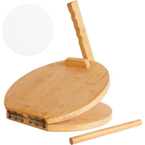 Presse à tortillas en bois de 25 cm (10 pouces) - Fabricant de tortillas en bois (1/5)