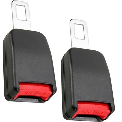 Set mit 2 Autozubehörteilen, Autoinnenausstattung, kompatibel mit 95% aller Pkw, Limousinen, SUVs, Minivans (schwarz und rot) (Rot und schwarz)