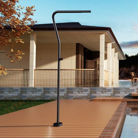 Imex - Ducha Piscina Exterior Acero S.316 Negro Serie Nevada