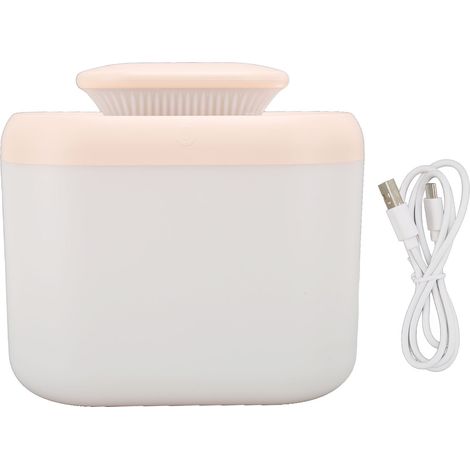 Humidificateur à double pulvérisation grande capacité avec port USB, idéal pour le bureau et la maison, doté d'un éclairage d'ambiance, d'un fonctionnement silencieux et de l'aromathérapie. Blanc ivoi (1/5)