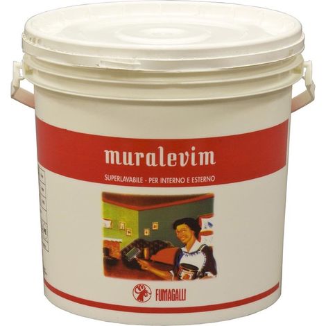 Fumagalli idropittura lavabile murale 5 lt per interno esterno pittura per muri