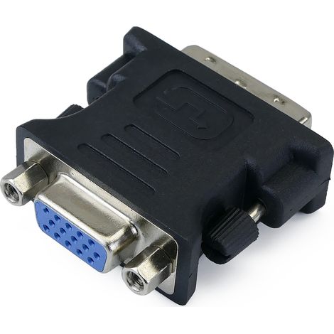 BeMatik - Adaptateur DVI-I mâle à VGA femelle 15 broches (1/4)