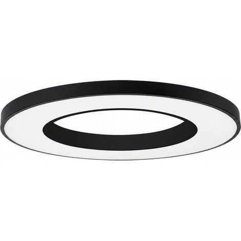 Plafonnier LED Noir 64W 80cm avec Kit de Suspension - Blanc Chaud 2300K - 3500K - SILAMP (1/2)
