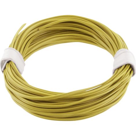 econ connect KZL2X008GE5 Litze  2 x 0.08 mm² Gelb 5 m