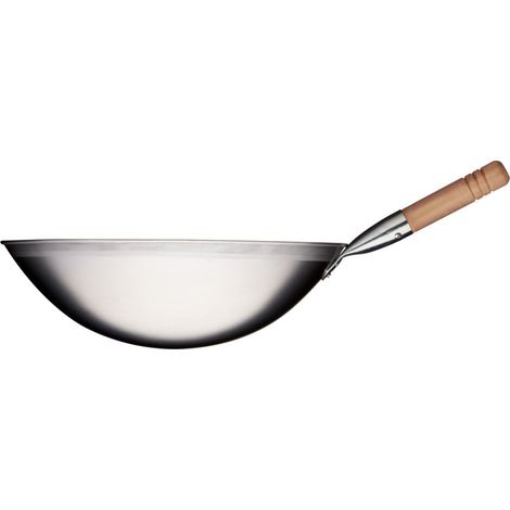 Poêle wok en acier satiné Diamètre 400 mm - Stalgast (1/2)
