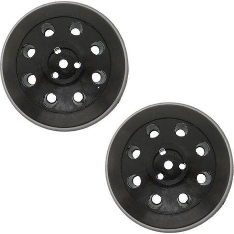 Disque de ponçage rond 8 trous 2 pièces, disque de ponçage et de polissage 125 mm, adapté pour Bosch PEX 125