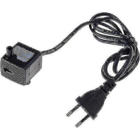 Pompe à eau submersible avec prise européenne pour aquarium, fontaine, bassin à poissons, réservoir d'eau, 220 V CA Hfmqv Hy- (1/5)