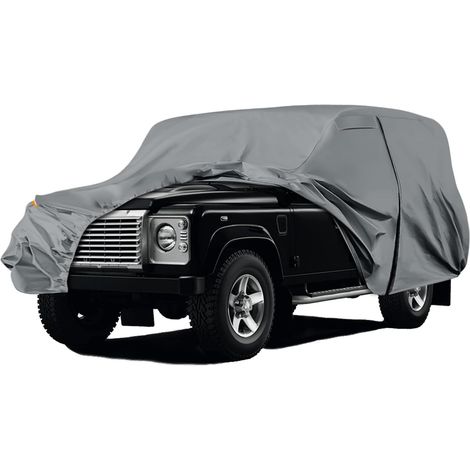 Housse de protection imperméable pour Defender 110 1990-2016, couverture complète pour voiture, bâche auto pour l'hiver, l'été et toutes les saisons, avec fermeture éclair, bandes pare-vent (1/5)