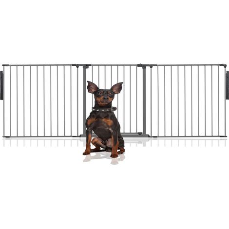 Bettacare Premium Multi Panel Flexible Pet Barrier, up to 226cm Wide, Grey, 70cm High