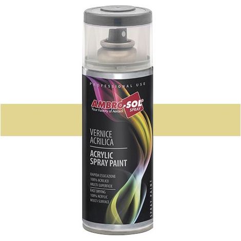 Peinture acrylique 400 ml multifonction RAL 1015 Ivoire clair - V4001015 - Ambro-sol - Ivoire (1/2)
