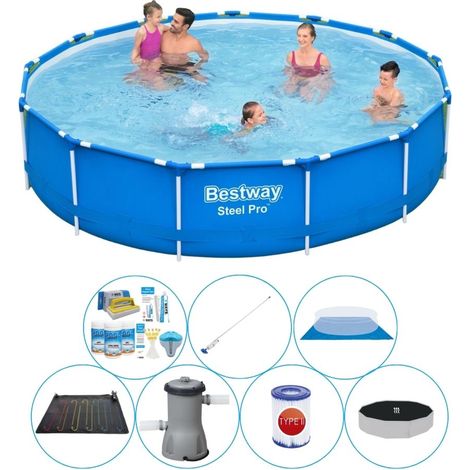 Bestway Bestway Steel Pro Ronde - 396x84 cm - 8-pièces S21609
