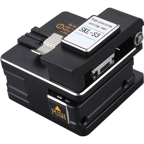 Cliveuse de fibre optique Couperet à fibre optique SKL-S3, coupe-câble à fibre optique de haute précision, outils de coupe à fibre optique FTTH, lame de surface 16 (1/5)