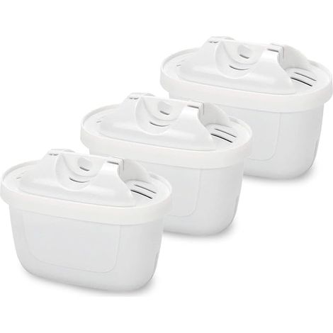 Adatto per cartucce per caraffe filtranti Brita, filtro acqua universale per caraffe, ricambi per filtri acqua, confezione da 3
