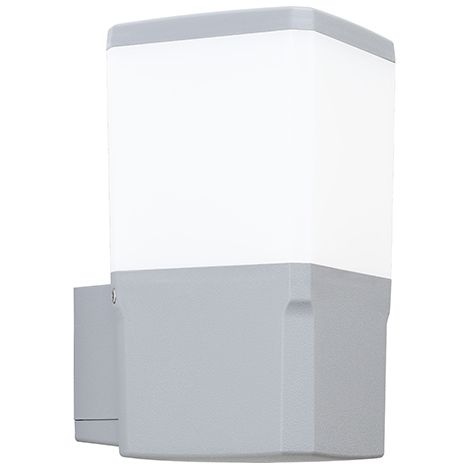 Aplique virgilio 1xe27 11w con pulsador cct (3colores) ip55 l.13,1xan.15,5xal.25cm resina gris (1/3)