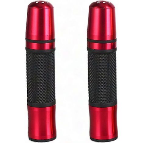 Grip Moto Universel 2x 7/8" - Poignées Caoutchouc Antidérapant pour Cross et Motocross, Jaune (1/5)