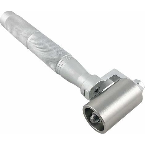 Rouleau Pression Rouleau de Pression Inoxydable 40mm 6.77 pouces Rouleau a Pression Rouleau Pression avec Antidérapant Alliage D'aluminium pour Poignée Décoration de La Maison Papier Peint Outil (1/4)