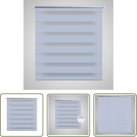 Doppelrollo Seitenzug Duo 50 x 100 cm - Doppelrollo - Lichtdurchlässig - Raffstore - Fensterrrollo - Gardine (1/5)