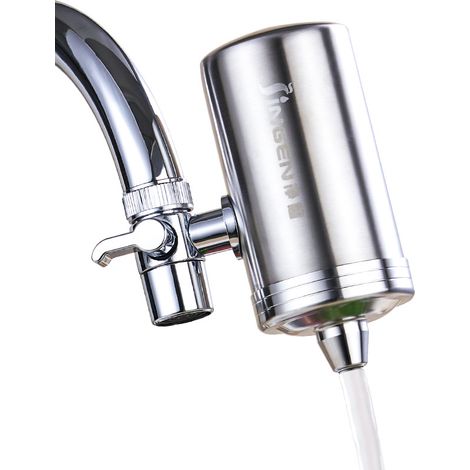 Filtre à eau de robinet, purificateur direct, cartouche céramique diatomite, élimine bactéries et impuretés, économique, pour cuisine et maison, installation simple, compact, anti-calcaire, système de