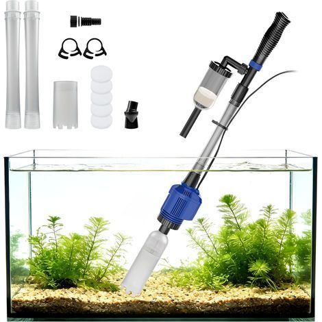 1 Aspirateur Automatique 3 En 1, Nettoyage Gravier Sable, Changement Eau, Aquarium Moyen Grand (1/5)