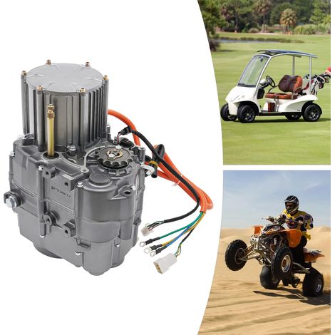 Kit moteur CC sans balais de 1 000 W avec contrôleur, kit de conversion DIY pour moteur 48 V, adapté à la conversion de buggies, motos électriques, quads (ATV) et tricycles (1/5)