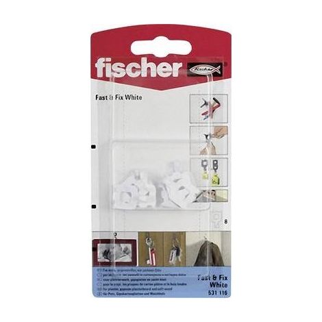 Fischer 8x Fast & Fix blanco - 531116