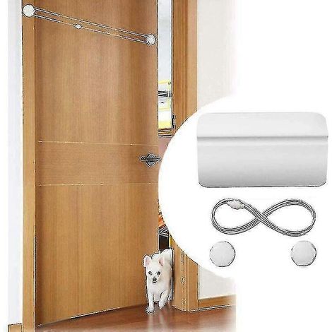 Porte pour chatière réglable avec loquet et ouverture automatique pour chiens et chats (1/4)