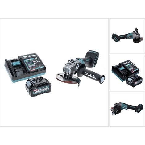 Makita GA 005 GD1 Akku Winkelschleifer 40 V max. 125 mm Brushless  XGT + 1x Akku 2,5 Ah + Ladegerät