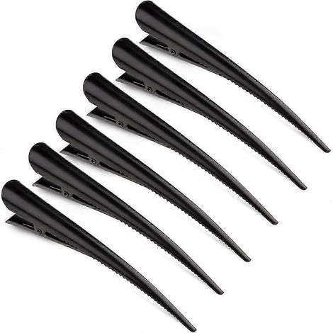 Lot de 6 pinces à cheveux crocodile, pinces bec de canard antidérapantes en métal pour femmes et filles, pinces à cheveux...-Good (1/5)