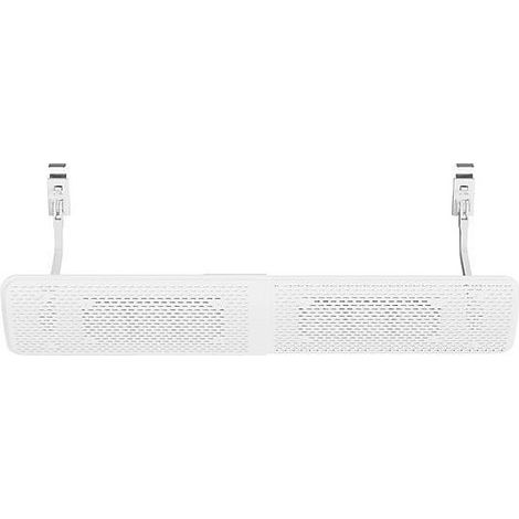 Woo deflettore per aria condizionata universale, regolabile 63-72 cm, installazione senza attrezzi, Bianco